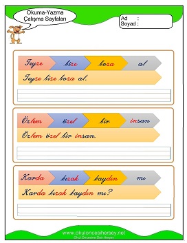 z sesi Çalışma Sayfaları